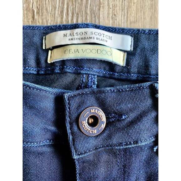 Maison Scotch Amsterdams Blauw Deja Voodoo Skinny Stretch Split Ankle Jeans 26R - Picture 6 of 11